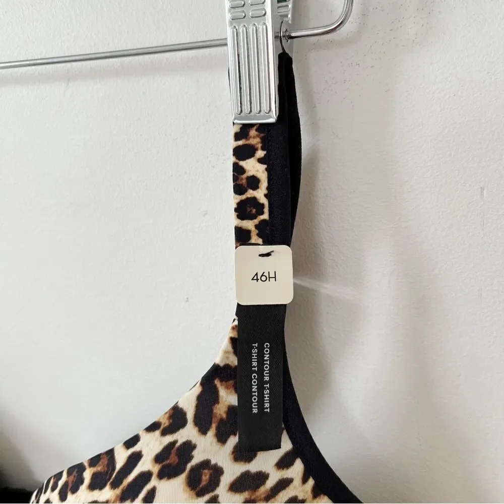 NWT Déesse Lingerie 46H 5D Contour Underwire Bra Animal Print Lace Style 448535 - Picture 6 of 13